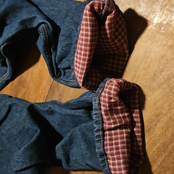 Cabela's Blue Straight Leg Fleece Lined Jeans - Picture 6 of 6